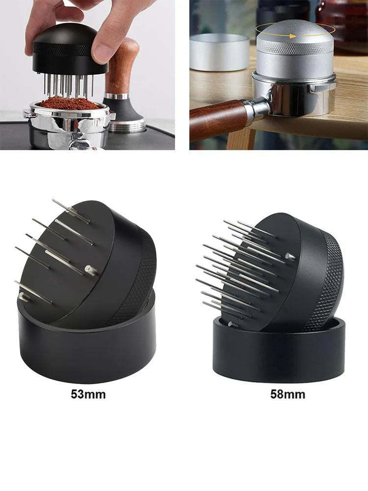 

53/58MM Coffee Needle Tamper Needle Type Coffee Distributor Leveler Tools Effectively Disperse Coffee Powder Improve Extraction