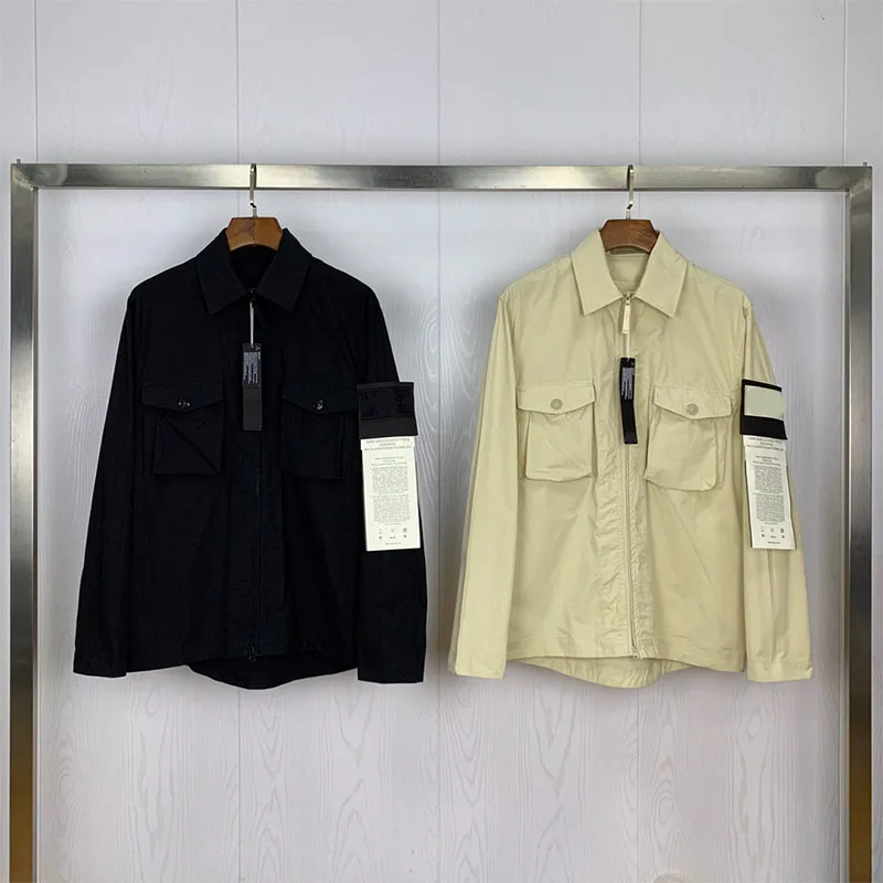 

Zipper Topstonex Compass Logo Couple Ghost Embroidery Casual Style Cpxx Contrast Color Trench Splicing Windbreaker Jacket