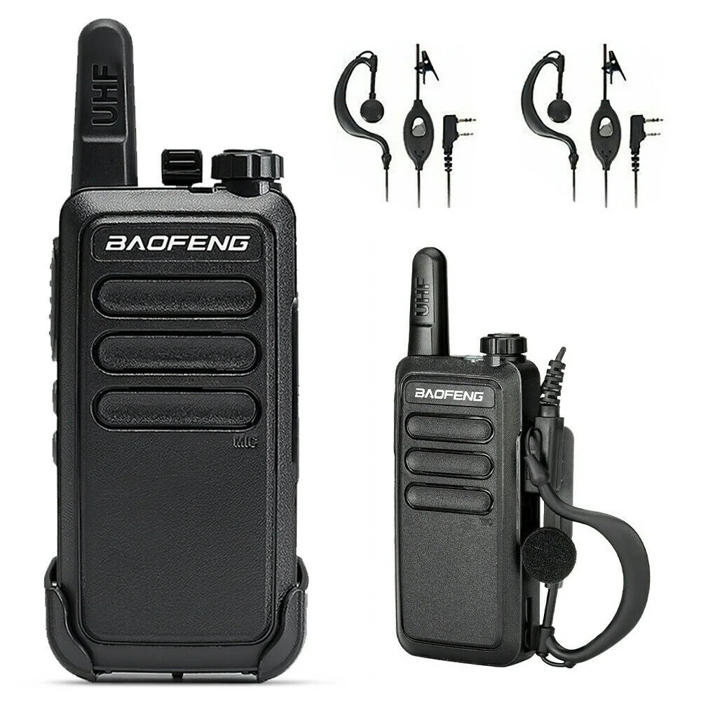 2pcs Baofeng BF-R5 Mini Walkie Talkie USB Fast Charger BF-C9 Ham CB Portable Radio Set BFR5 walkie-talkie two way radio+ Headset