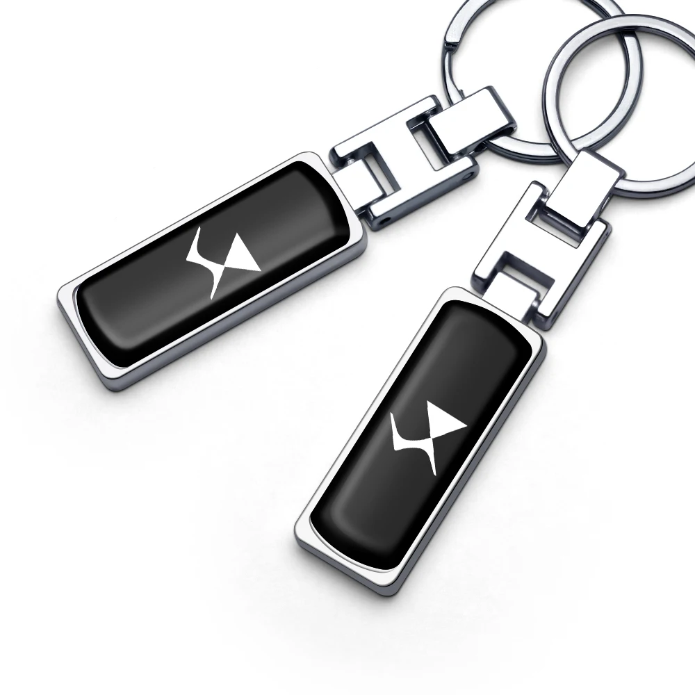 

Metal Car Badges Keychain Key Chain Rings Keyring Auto Accessories For DS SPIRIT DS3 DS4 DS4S DS5 DS 5LS DS6 DS7 etc