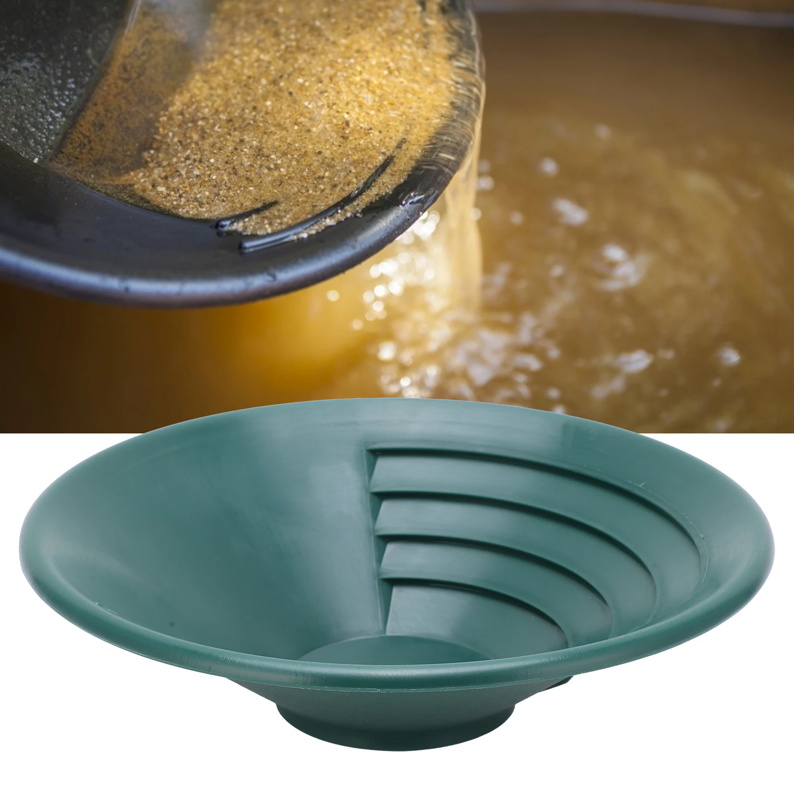 

Sifting Pan Gold Gold Panning Accessory Panning Washing Pan 260mm Sieve Gold Tray Green Classifier