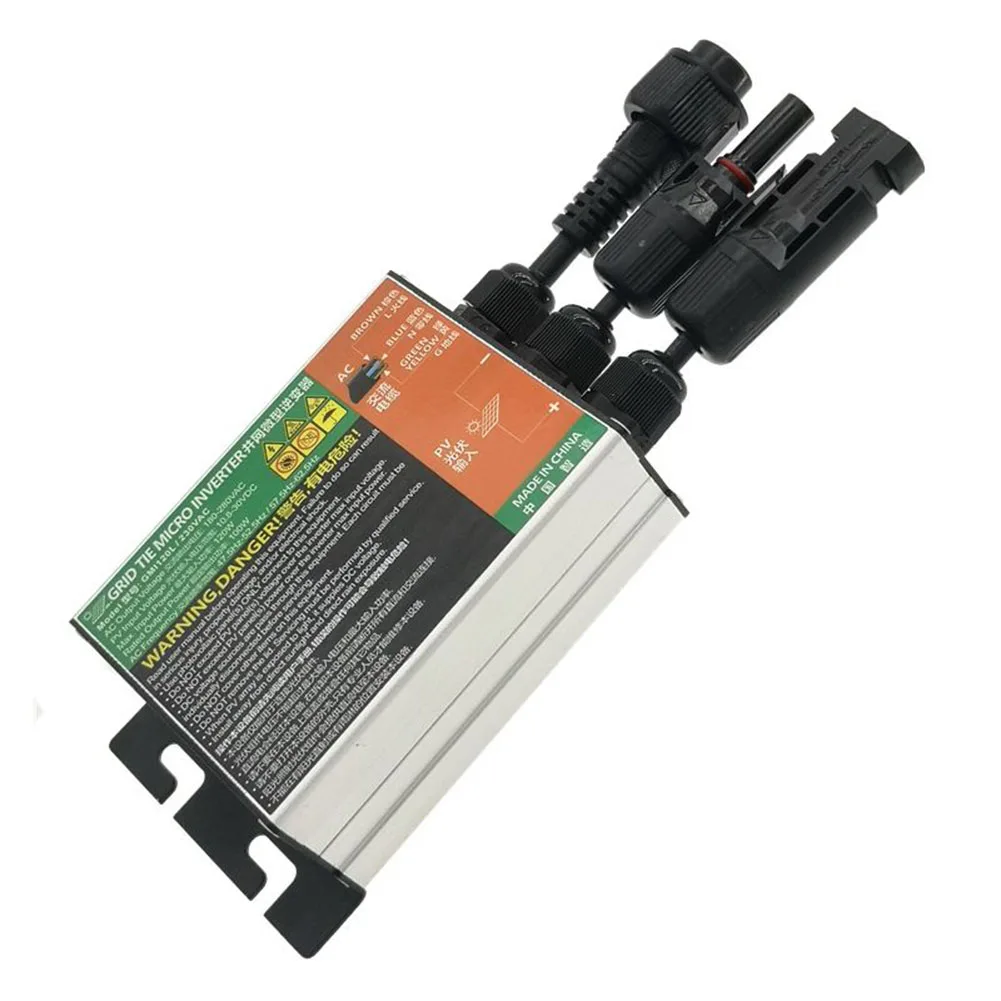

120W-300W Solar Microinverter MPPT Grid Tie Pure Sine Wave Inverter DC18-50V Solar-powered Photovoltaic Power System Inverter