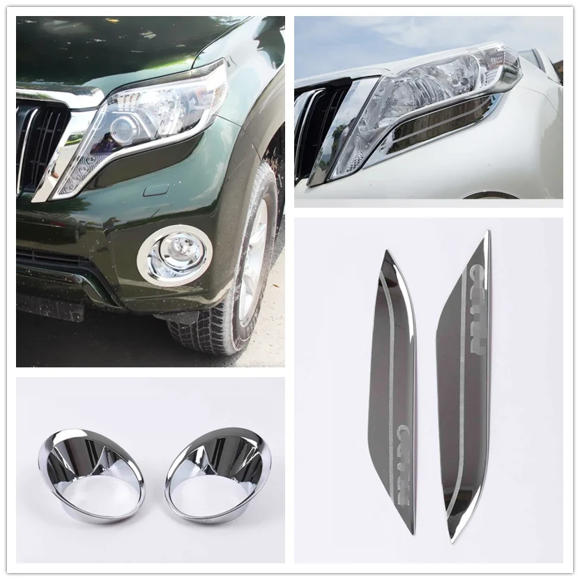 

Накладка на переднюю противотуманную фару для Toyota Land Cruiser 150 Prado LC150 FJ150 2014-2017