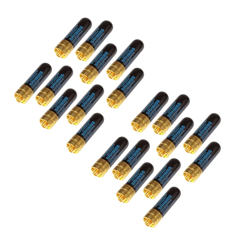 

20 PCS Dual Band UHF+VHF SRH805S Sma Female Antenna For Baofeng Uv-5R BF-888S Uv-82 UV-5Ra Uv-5Re TK3107 2107 10W