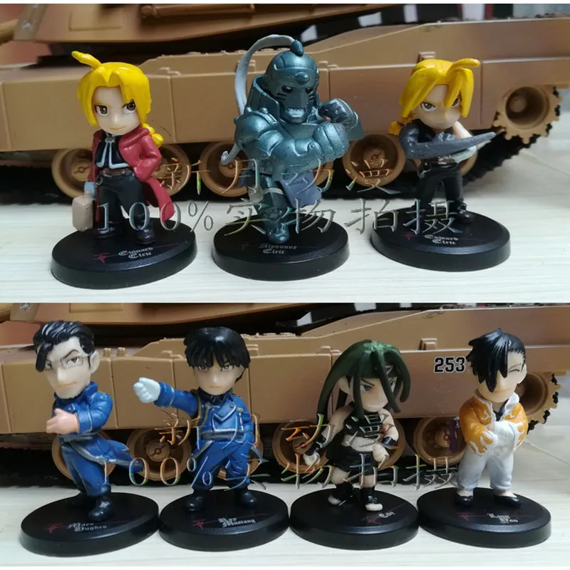 

Fullmetal Alchemist Action Figure Edward Elric Alphonse Elric Maes Hughes Envy Model Ornaments Toys Children Gifts