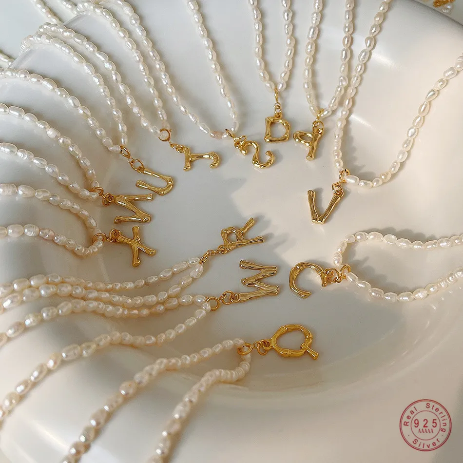 

Ожерелье женское из серебра 925 пробы с бамбуковыми буквами