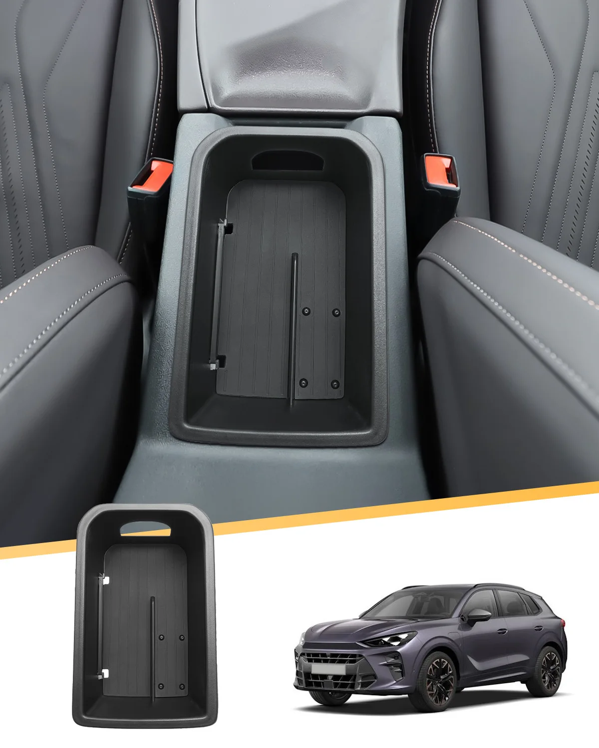 

LFOTPP Центральный ящик для хранения вещей для Cupra Terramar 2025 2026 Ящик для хранения вещей в подлокотнике Автомобильный интерьер Cupra Terramar 2025 Аксессуары