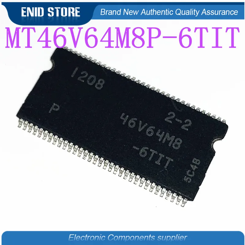 

10 шт./лот Φ MT46V64 46V64M8-6TIT 46V64M8-6T 46V64M8 TSOP66 MT46V64M8P-6TIT; F
