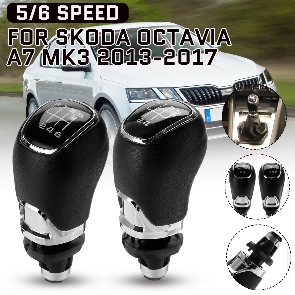 

Ручка переключения передач, 5 скоростей, 6 скоростей, для Skoda Octavia A7 MK3 2013-2017