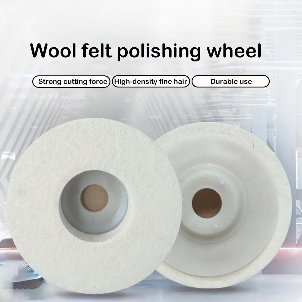 

100mm/125mm Wool Polishing Wheel Buffing Pads Angle Grinder Wheel Felt Polishing Disc For Metal Marble Glass Ceramics V9H6