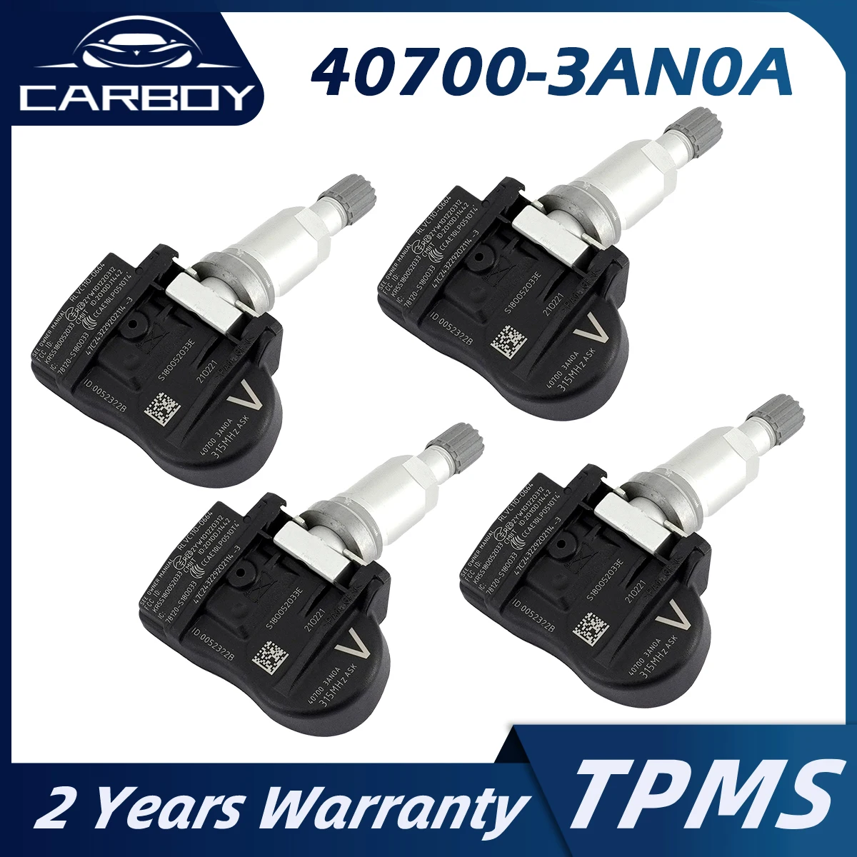 Датчик TPMS 40700-3AN0A 4 шт. 315 МГц для Nissan седан Altima Coupe Titan Pro 4X Versa Xterra Frontier Maxima Sentra S180052033I