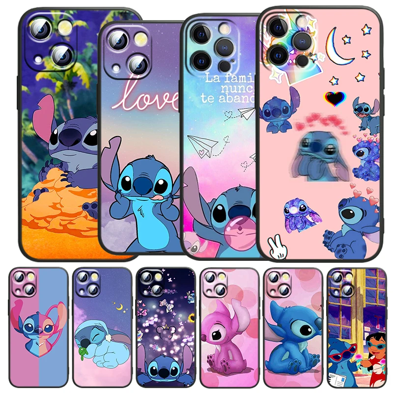 

Stitch Abomination Monster For Apple iPhone 14 13 12 Pro Max Mini 11 Pro XS Max X XR 6 7 8 Plus SE 2020 Black Soft Phone Case