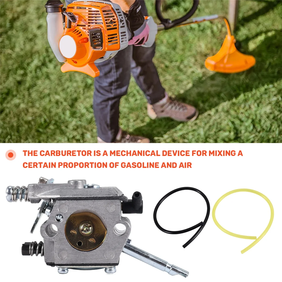Фото Комплект запасных частей ABFKW, карбюратор для Stihl FS48 FS52 FS62 FS66 FS81 FS86 FS88 FS106 Walbro WT-45, детали №1