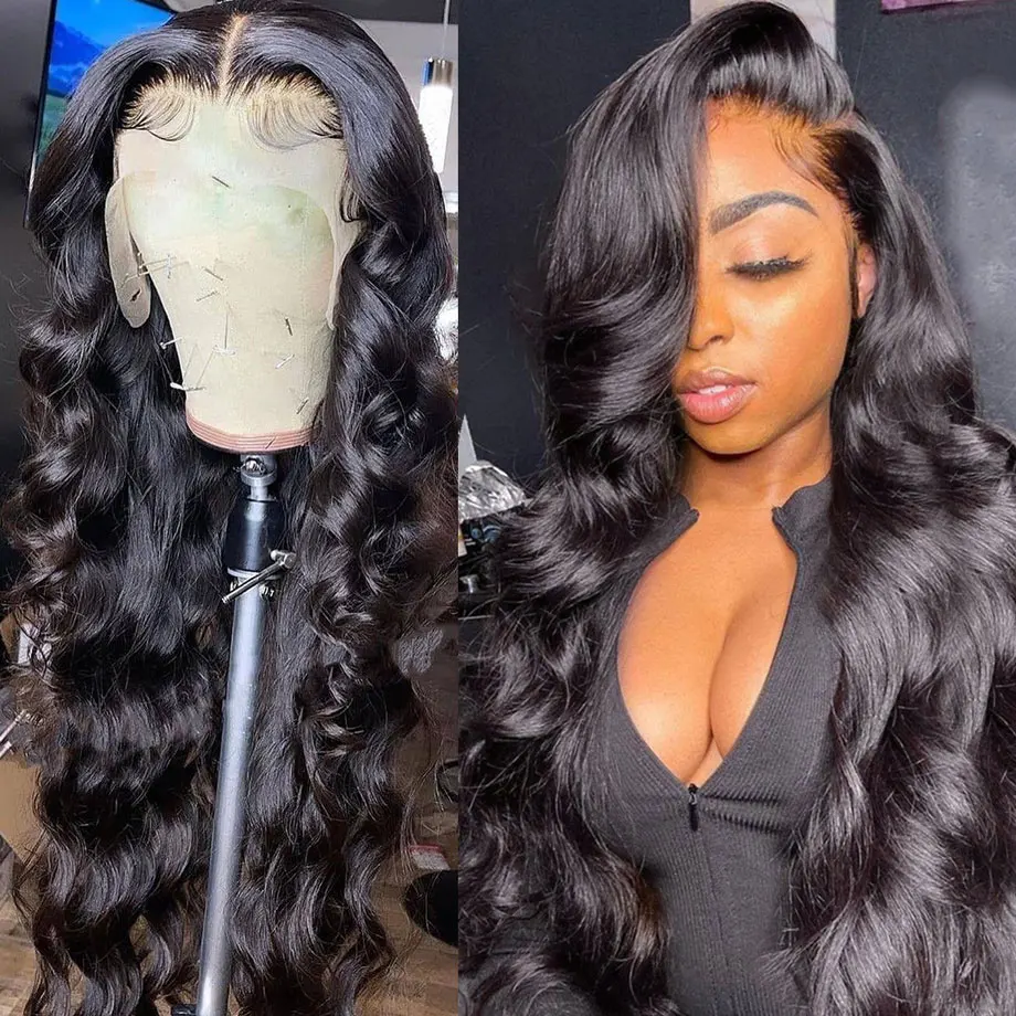 

Body Wave 13x6/13x4 Lace Front Human Hair Wigs For Women Natural Brazilian Pre Plucked Transparent HD 360 Lace Frontal Wig Sale