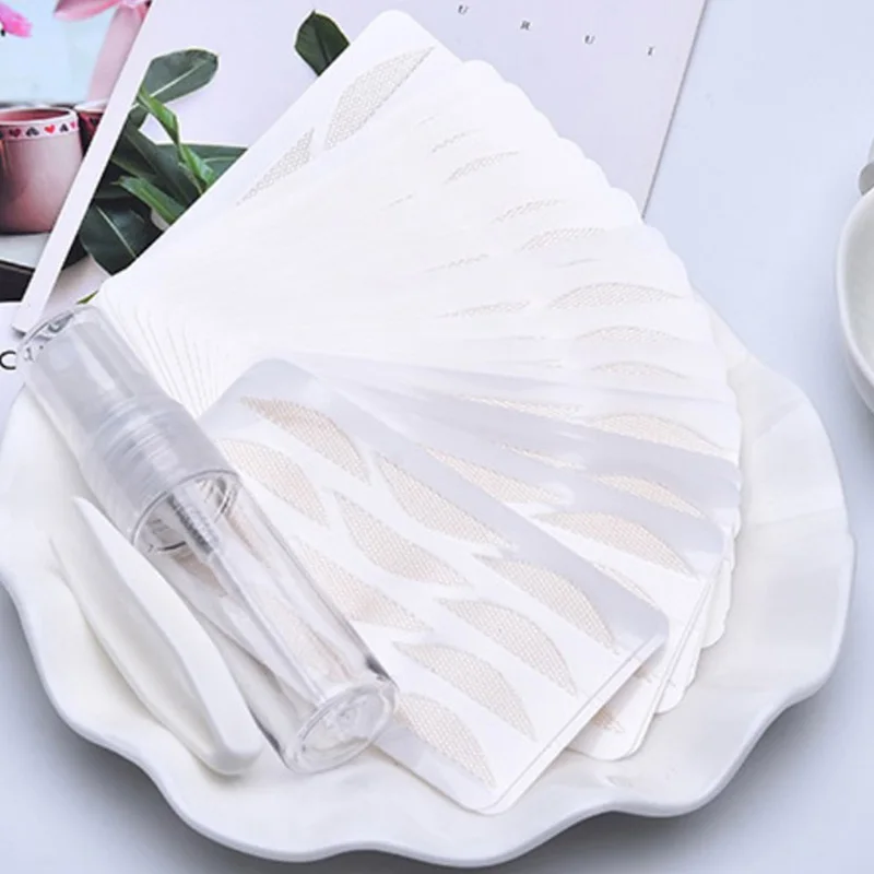 

120pcs Natural Eye-Lift Mesh-Lace Invisible Double-fold Eyelid Sticker Transparent Invisible Self-adhesive Eyelid Tape Stickers