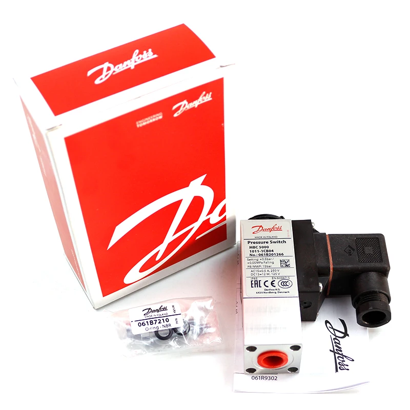 

Danfoss 060-5190 KP6W series pressure sensor the detection category is high voltage 1/4 IP44 flared connection type