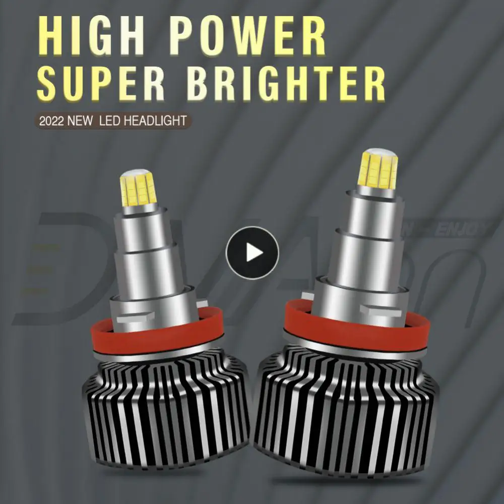 

H8/h9/h11 Automotive Headlights Practical Car Headlight Bulb High Brightness Waterproof Headlamps Kit Car Accessories 8000lm