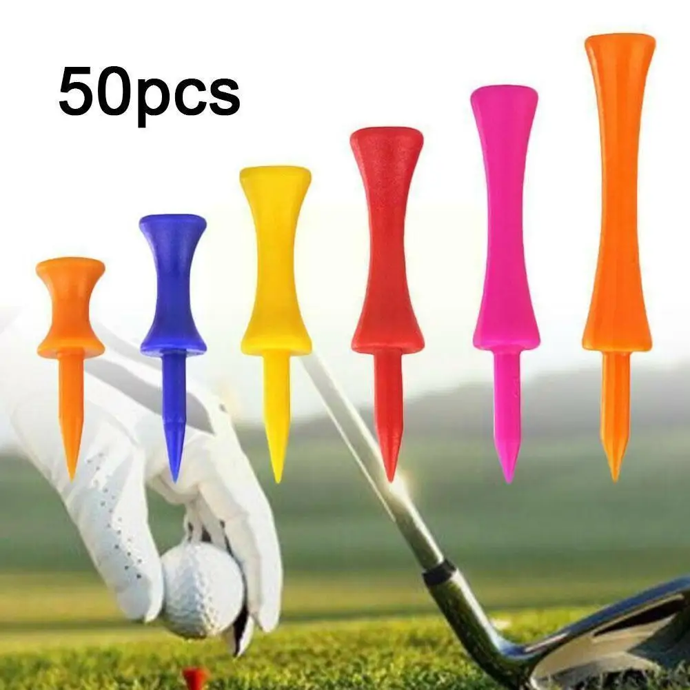 

Golf Tees Step Down Golf Plastic Tees Best For All Oversized Driver Golf Ball Studs Rubber Ball Accessories Nails Hold C5i1