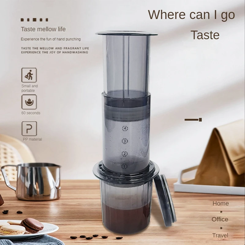 

Coffee Pot Hand Brewed French Press Pot For Office Home Travel Camp Coffee Maker