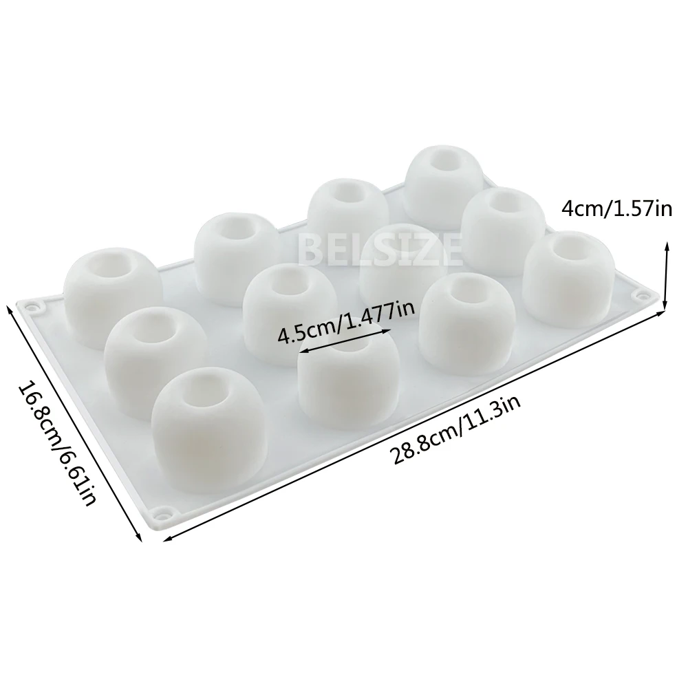 3D форма для выпечки сфера дизайн торта силиконовая шоколада мушлет вогнутые