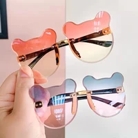 2022 kids bear shaped sunglasses ocean lens glasses for children girls boys sun glasses cartoon eyeglasses shades driver goggles