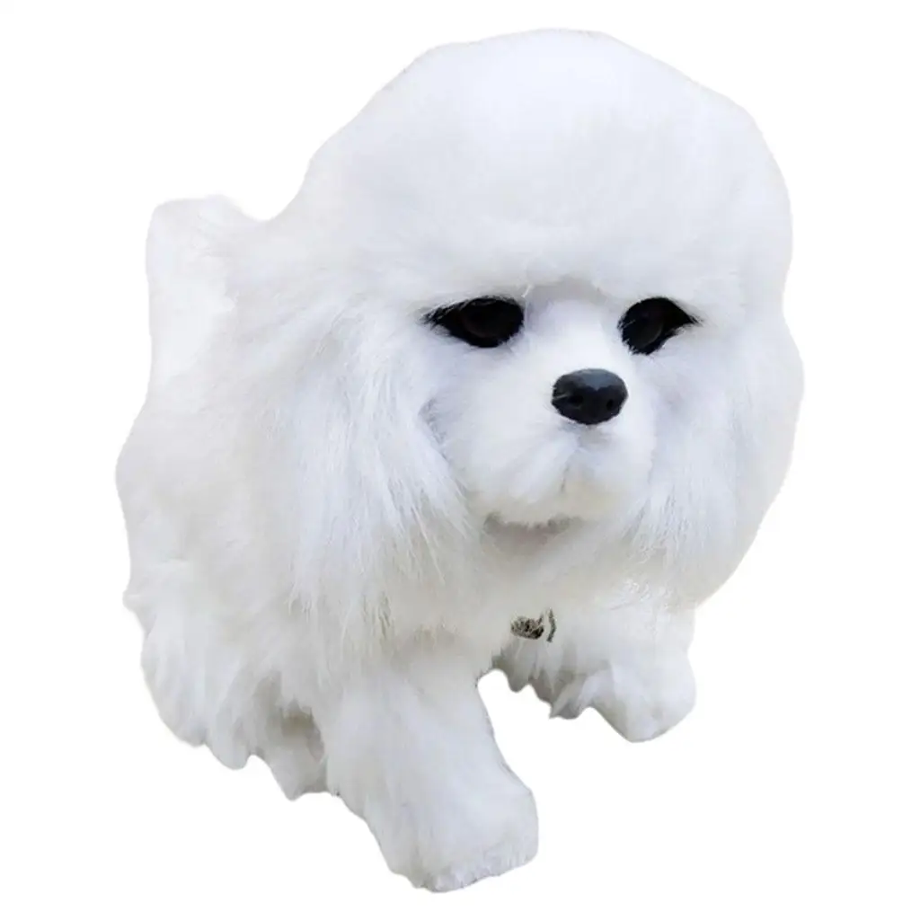 

Funny Electronic Pet Dog Battery Powered Educational Toys Tail Wagging 30cm Puppy Toy for Kids Girls Toddlers Children Boys