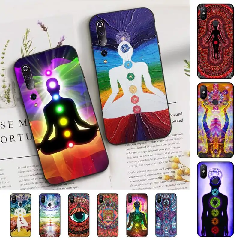 

The mandala chakra yoga Phone Case for Xiaomi mi 5 6 8 9 10 lite pro SE Mix 2s 3 F1 Max2 3