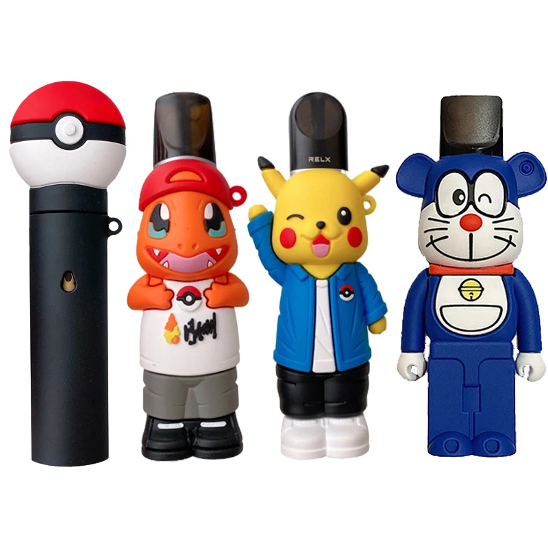 

Cartoon Anime Creative Personality RELX Protective Cover for Relx 1/4/5 Pokeball Electronic Cigarette Shell Soft SiliconeCartoon