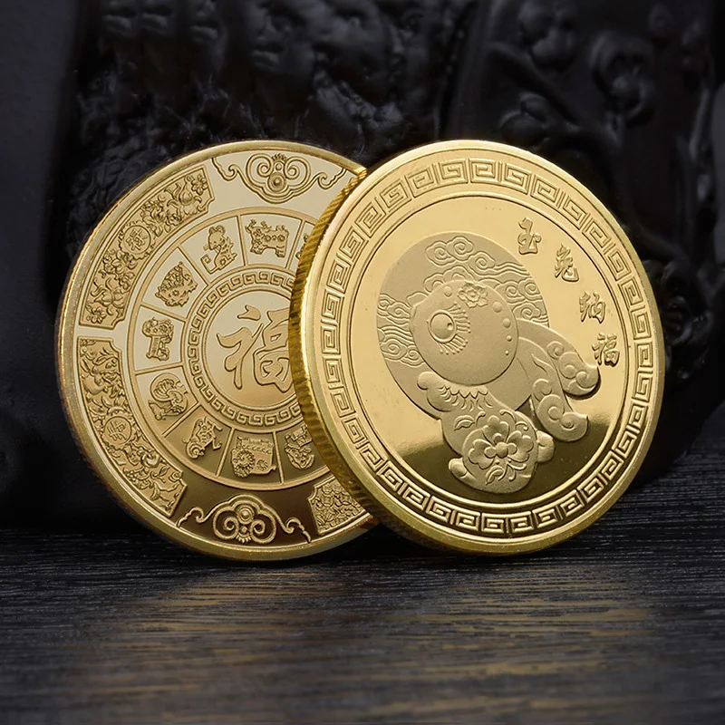 

Collectible Coins Symbol of Year Rabbit Good Luck Gold Coin