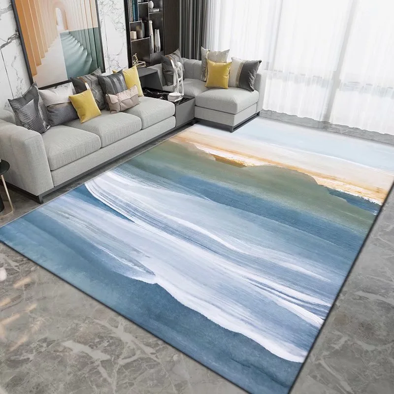 

Simple Ink Style Carpet Home Large Area Rug For Living Room High Quality Cloakroom Bedroom Girl Decoration Coffee Table Mat