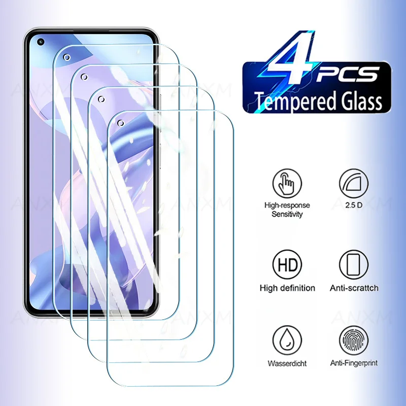 4Pcs Tempered Glass For Xiaomi Mi 13 12 11 10 9 8 Lite Screen Protector For Xiaomi Mi 12T 9T 10T Pro Lite 11i 8 9 SE Glass Film