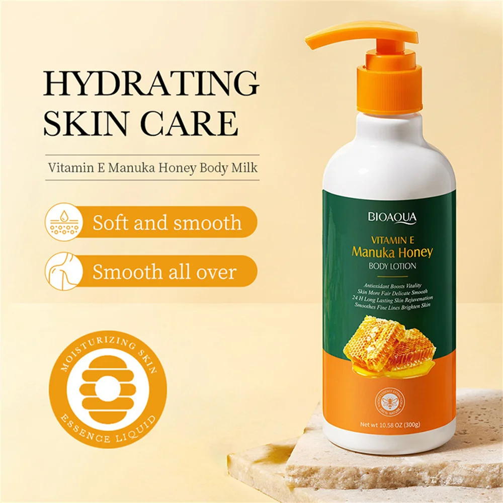 

Vitamin E Honey Body Milk for Moisturizing Refreshing Non greasy Nourishing Hydrating Repair Soothe Soften Improve Skin Tone