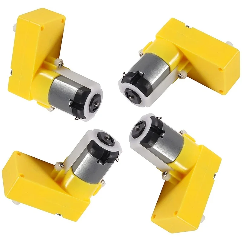 4 шт. электродвигатель с редуктором постоянного тока 3-6 в |