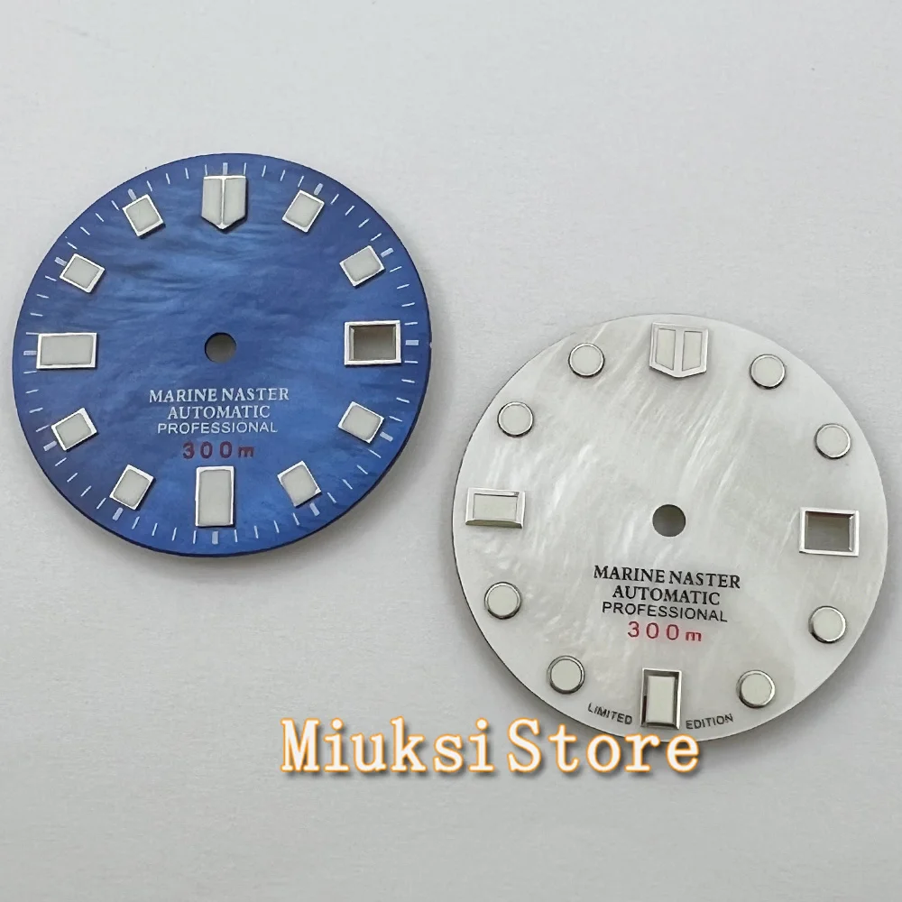 

29mm Watch Dial Luminous Dive Style Date Window Fit NH35A NH36A 3 o'clock crown 3.8 o'clock crown Watch Parts Accessories