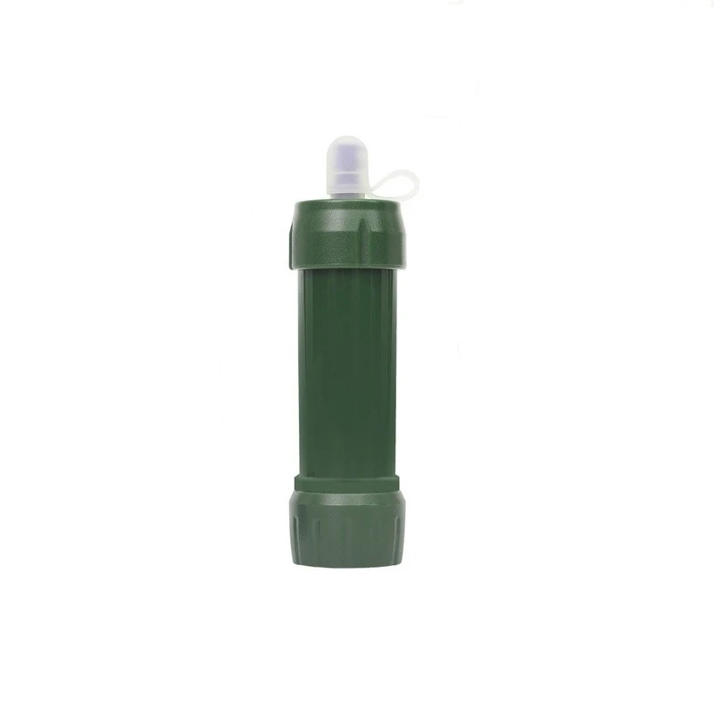 

Camping Water Filter Ultrafiltration Carbon Fiber Bottom Conversion Head Mini Compact Silicone Dust Cover Water Purifier