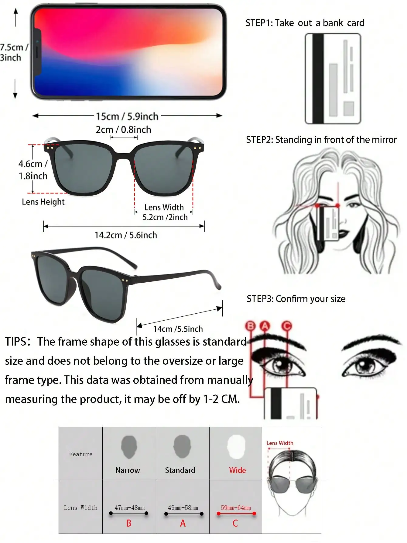 Очки солнцезащитные Унисекс Классические в современном простом стиле 5 шт.