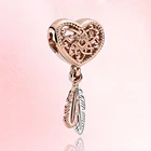 Браслет Pandora женский из серебра 925 пробы, в форме сердца