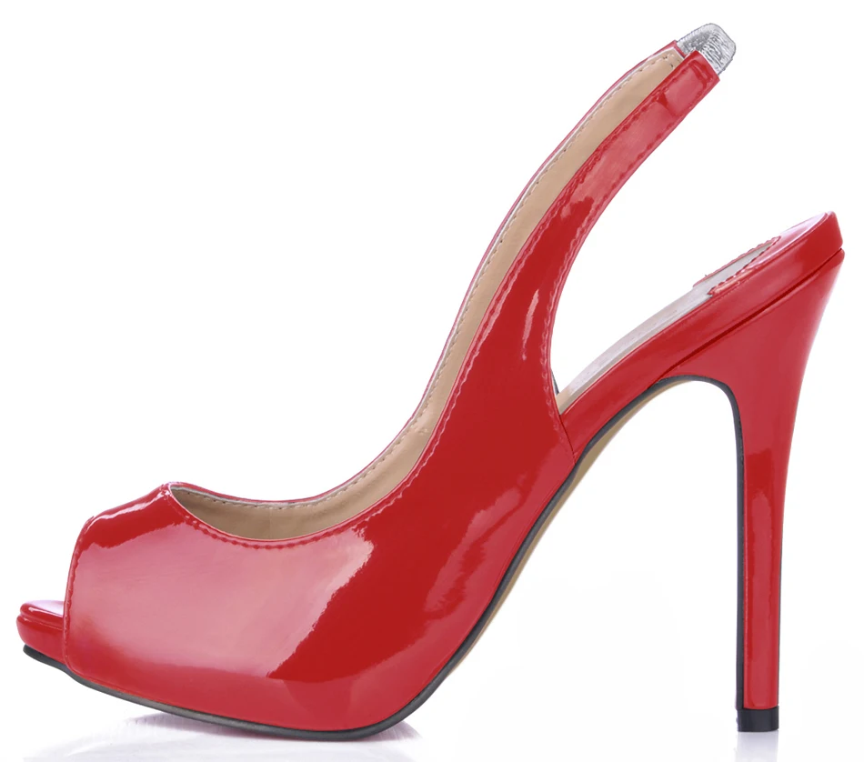 

Женские вечерние туфли CHMILE CHAU, пикантные туфли-лодочки на высоком каблуке-шпильке, с открытым носком, на ремешке сзади, большие размеры 10 S1