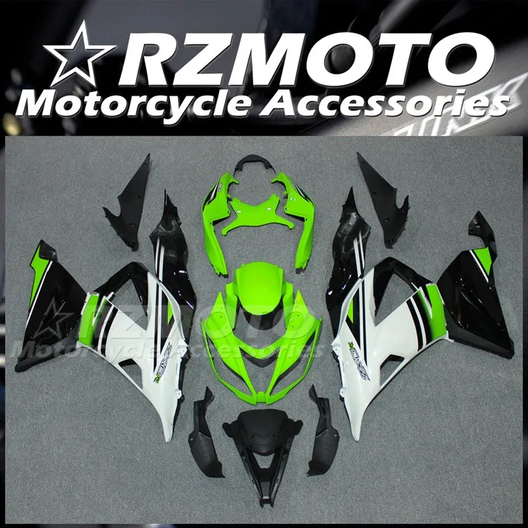 

Новый комплект обтекателей из АБС-пластика подходит для kawasaki Ninja ZX6R 636 2013 2014 2015 2016 2017 6R 13 14 15 16 17 18 фотоэлементов зеленый белый JP