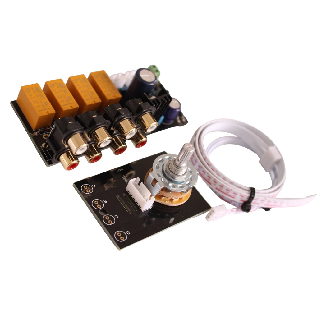 

Audio Signal Selector Professional Universal Stable RCA Input Source Switching Amplifier Board Replace Accessory