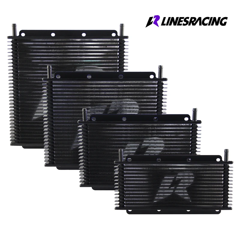 Черный 25-рядный масляный радиатор трансмиссии универсальный 11 x 7 8 0 75 дюйма (280x198x19