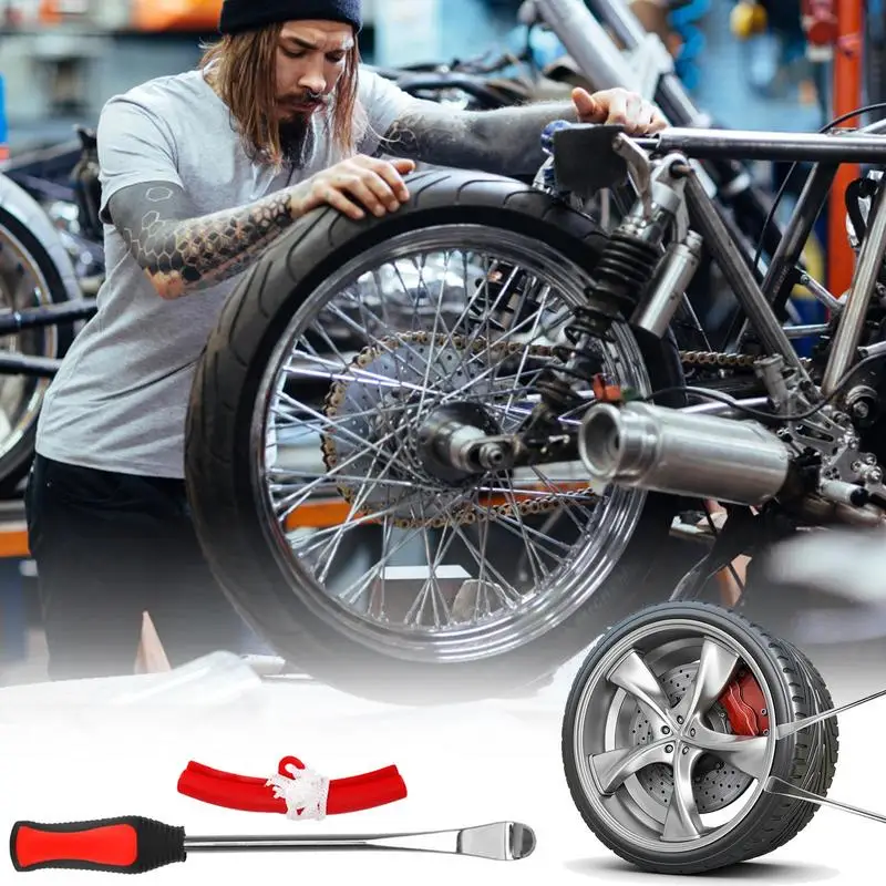 

Bicycle Tire Changing Spoons Levers Auto Spoon Tire Kit Bike Steel Tire Spoons Tools Set Rim Protector Tire Repair Tools