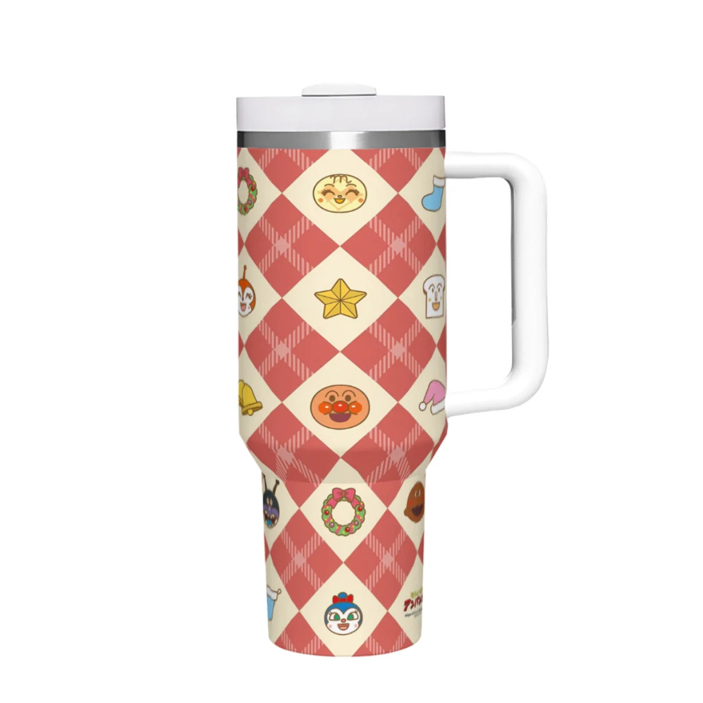 Милый мультфильм Анпанман 40 унций Ultimate стакан с ручкой и соломой вакуумный