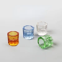 1pcs dentistry mixing bowls glass dish household octagonal cups reconcile cup for dental lab