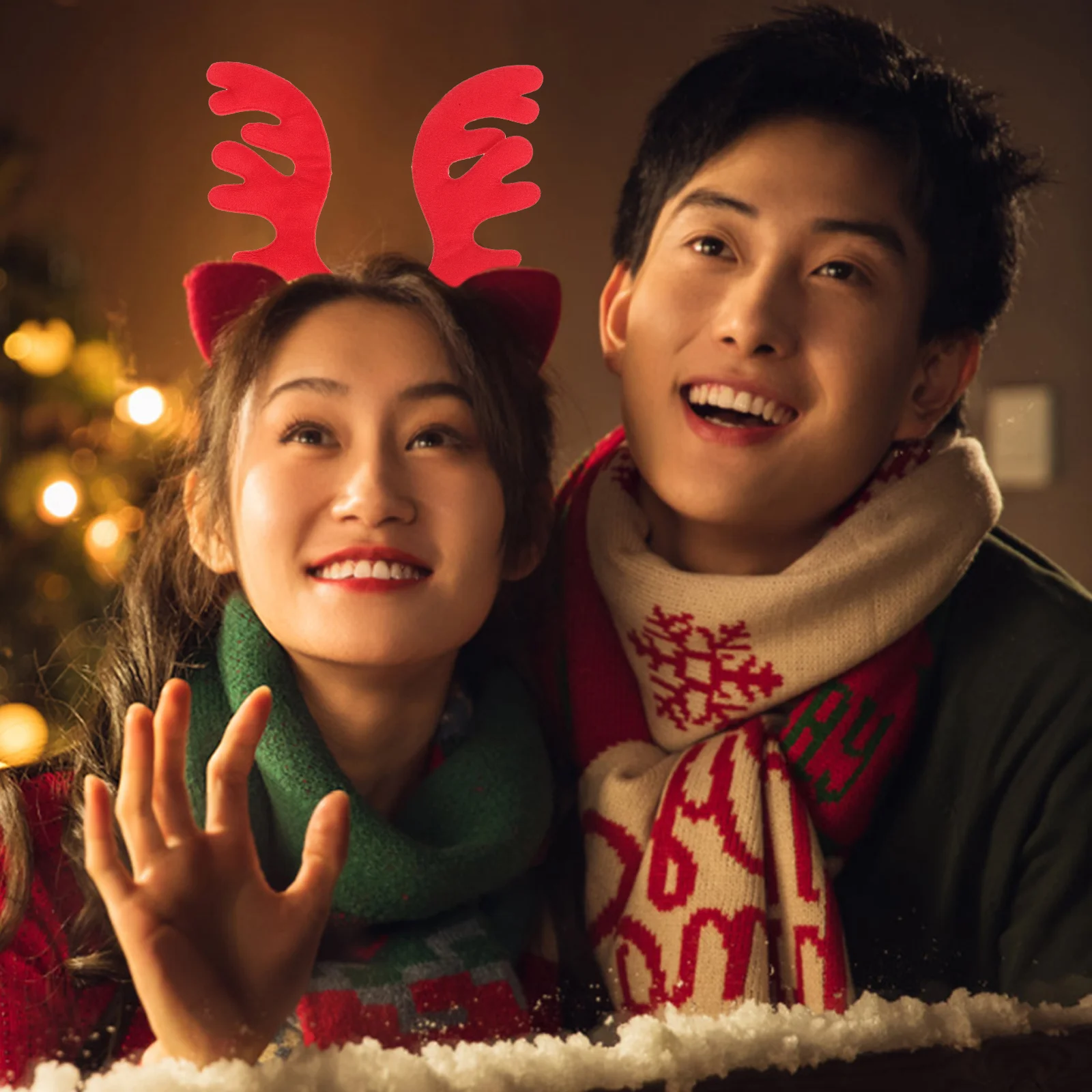 30 шт. тканевые рога шляпа украшение оленя рождественские аксессуары для