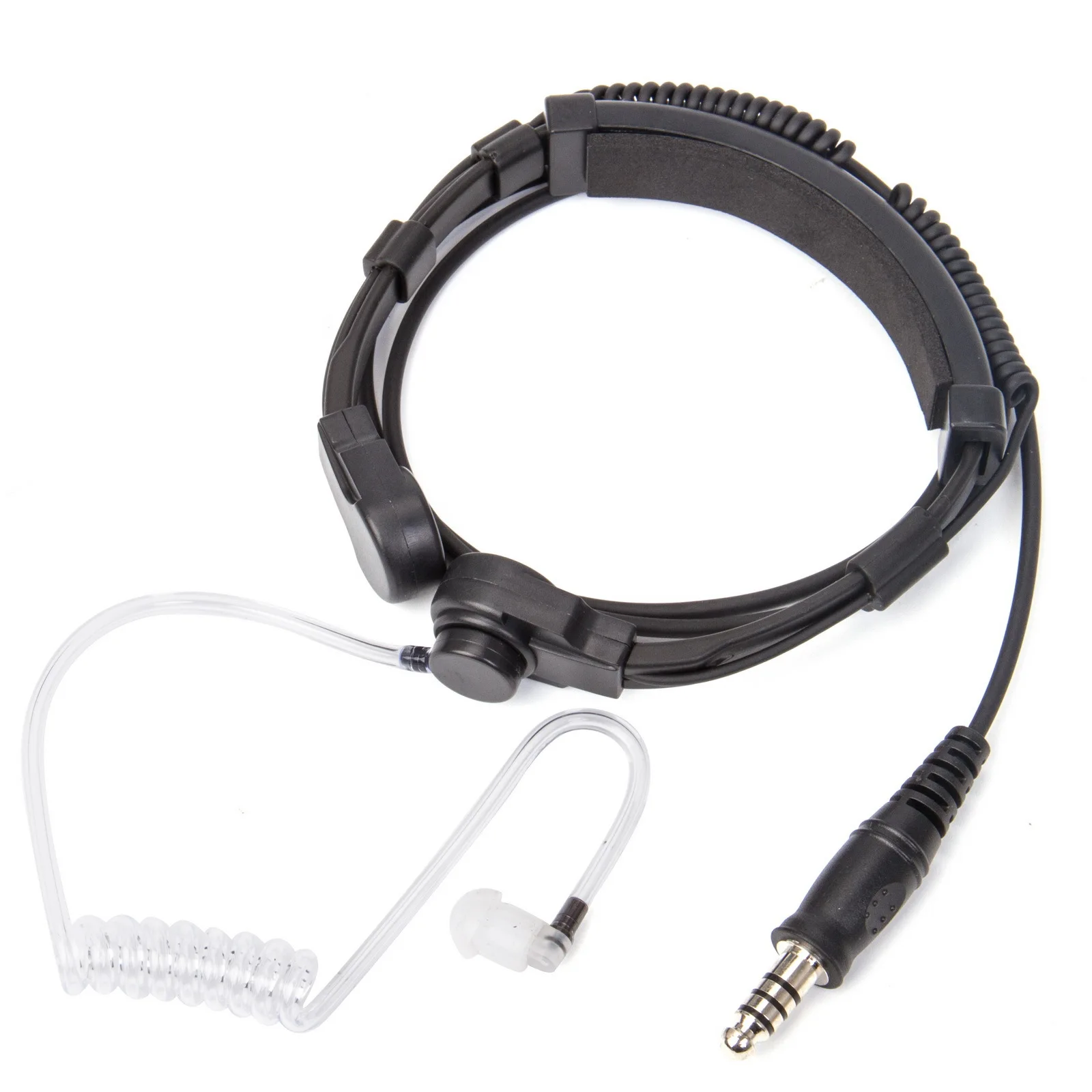 Tacical 7.1mm Telescopic Throat Control Tactical Headset + U94 PTT for Baofeng UV-9R PLUS XR