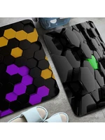 hexagonal floor mat ins style soft bedroom floor house laundry room mat anti skid hotel decor mat