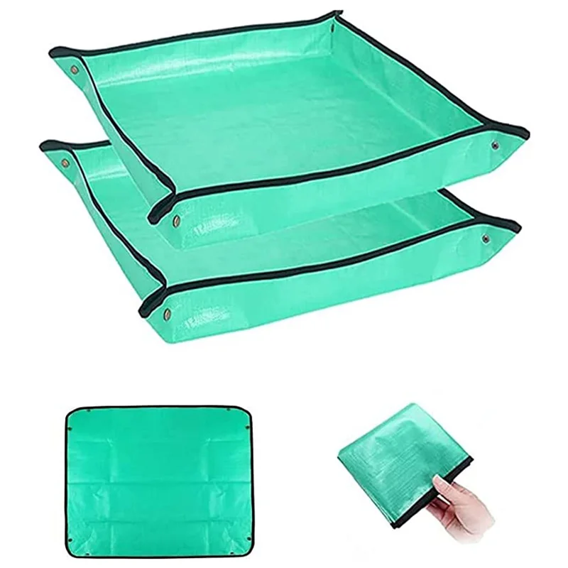 

50-100CM Gardening Planting Mat PE Plant Repotting Mat, Foldable Waterproof Gardening Potting Pad Flower Pots Transplanting Mats