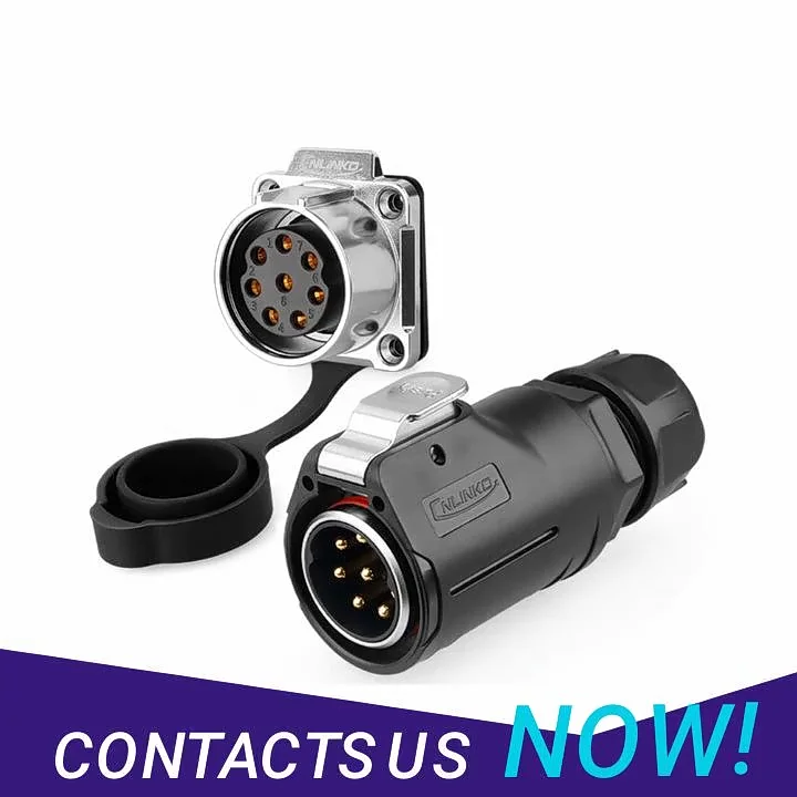 

Automotive 15A male female wire plug IP67 waterproof aviation electrical connector receptacle