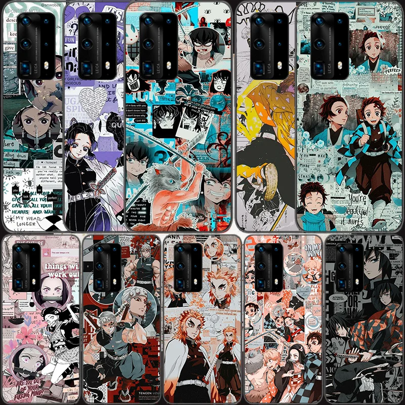 

Мягкий прозрачный чехол для телефона Kimetsu No Yaiba с аниме рассекающим демонов для Huawei P30 Lite P10 P20 P40 P50 Pro Mate 40 Pro 30 20 10 Lite, чехол